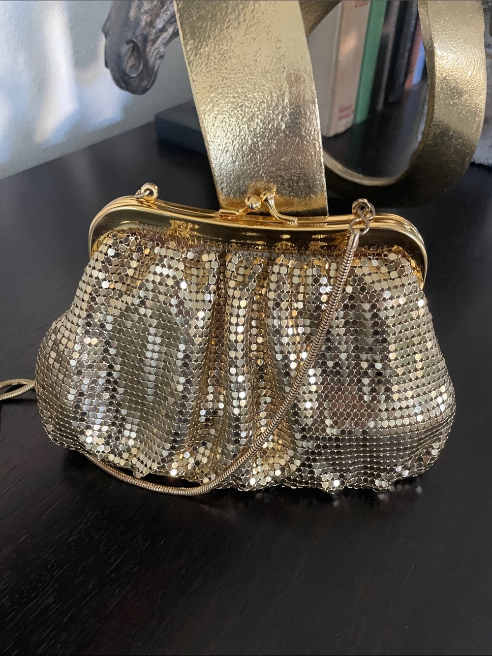 Gold mesh Evening Clutch Bag - Elegant Women’s Shoulder Purse